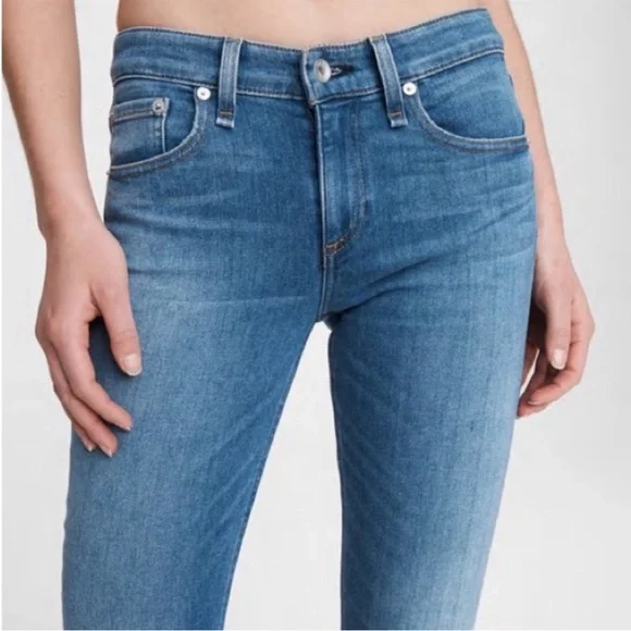 NWT rag & bone $255 Cate Mid Rise Ankle Skinny In Hazy Daze Size 23 Skinny